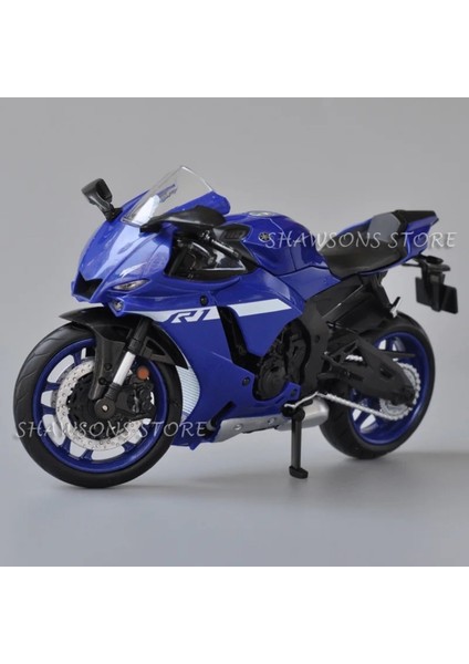 Yamaha Yzf R1 1:12 Model Maket Motor Mavi