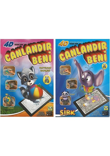 4D Boyama Seti 2 Kitap Canlandır Beni