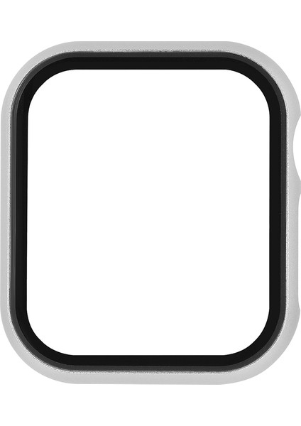 Apple Watch Serisi 6 5 6 Se (2022) Se 44MM Metal Koruyucu Kapak Kılıfı Temperli Cam Ekran Koruyucu - Gümüş (Yurt Dışından) indirimleri