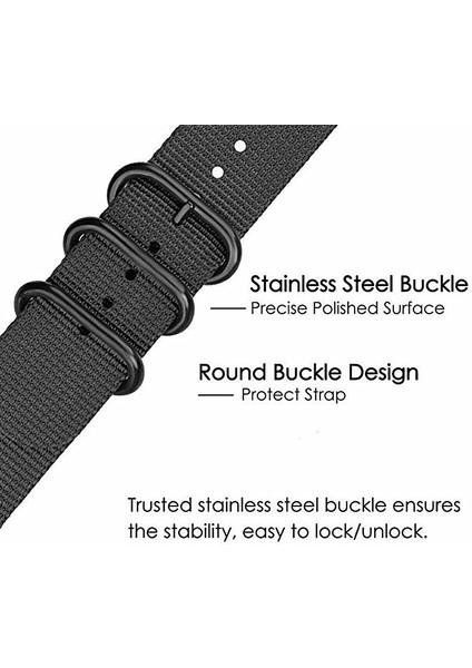 Samsung Galaxy 5 40MM/44MM/WATCH 5 Pro 45MM/WATCH4 40MM/44MM Naylon Watch Band Üç Döngü Ayarlanabilir Kayış Değiştirme - Ordu Green (Yurt Dışından) indirimleri