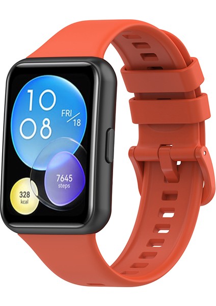 Huawei Watch Fit 2/fit 2 Active/classic/zarif Silikon Saati Strap Yumuşak Spor Yedek Saat Band - Orange (Yurt Dışından) indirimleri