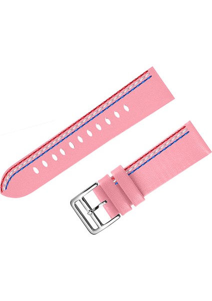 Üst Kat Cowhide Deri Dikiş Tasarımı Samsung Galaxy Watch Saat Strapt3 45MM/WATCH 46MM - Pink (Yurt Dışından) fiyatları