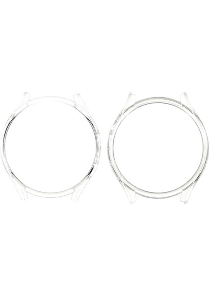 Samsung Galaxy Watch 5 44MM Kauçuk Kılıf Kılıfı Önleme Önleyici Yarım Koruyucu Kapak - Şeffaf (Yurt Dışından)