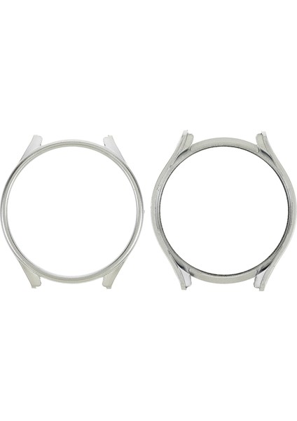 Samsung Galaxy Watch 5 44MM Kauçuklu Pc Kılıfı Anti -Çizelge Yarı Koruyucu Kapak - Gümüş (Yurt Dışından)