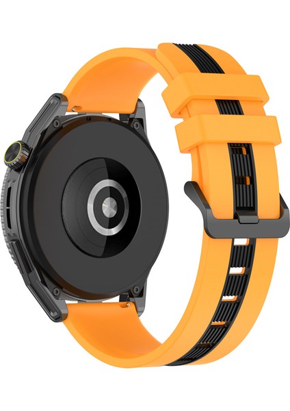 Huawei Spor Bantları Saat Gt 3 Se/saat Gt Çift Renk 22MM Saat Bando Breefable Yumuşak Silikon Kayış - Sarı/siyah (Yurt Dışından)