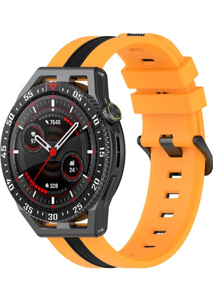 Huawei Spor Bantları Saat Gt 3 Se/saat Gt Çift Renk 22MM Saat Bando Breefable Yumuşak Silikon Kayış - Sarı/siyah (Yurt Dışından) fiyatları
