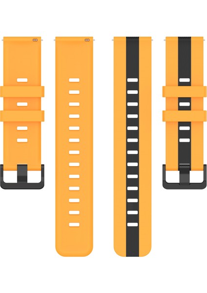 Huawei Spor Bantları Saat Gt 3 Se/saat Gt Çift Renk 22MM Saat Bando Breefable Yumuşak Silikon Kayış - Sarı/siyah (Yurt Dışından) indirimleri