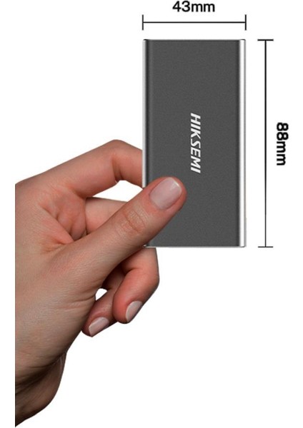 Hiksemi DAGGER HS-ESSD-T200N Mini 1TB 560-510 MB/s Siyah Taşınabilir SSD