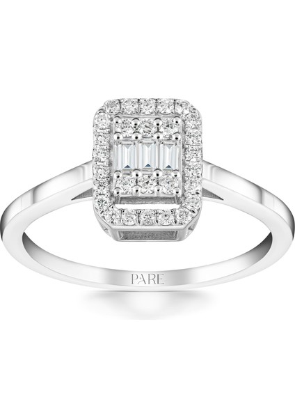 0,24 Karat Baget Pırlanta Yüzük - PR00947