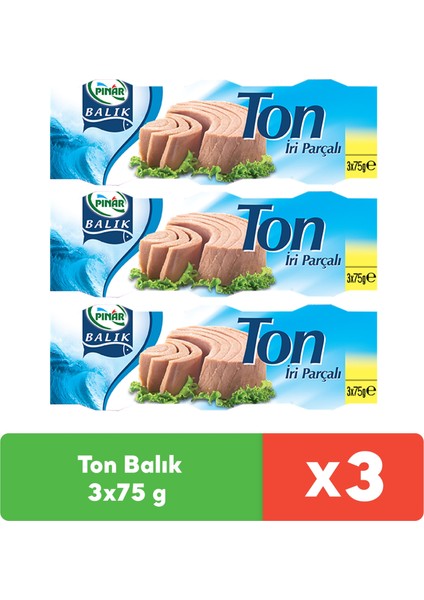 Ton Balık 3X75 gr x 3 Adet