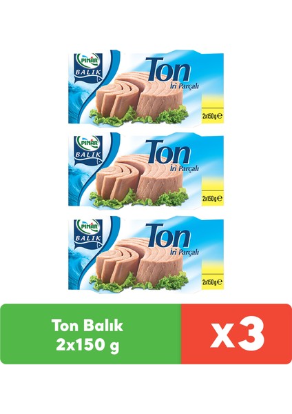 Ton Balık 2X150 gr x 3 Adet