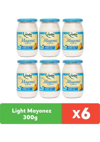 Light Mayonez 300 gr x 6 Adet