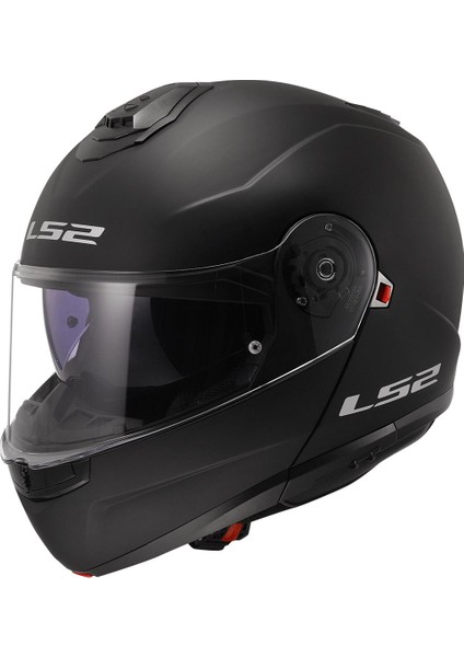 Ls2 Strobe 2 Çeneden Açılır Kask (Mat Siyah)