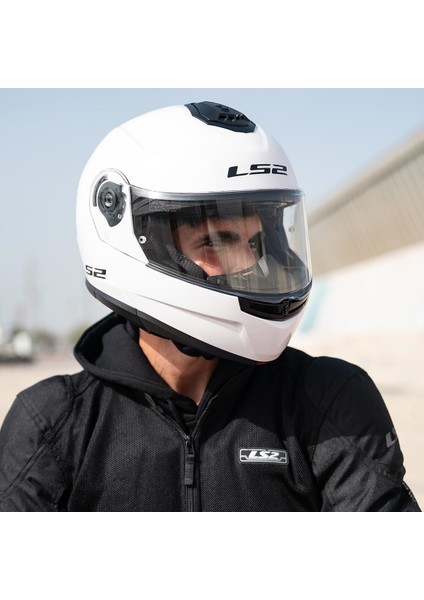 Strobe 2 Çeneden Açılır Kask (Beyaz)