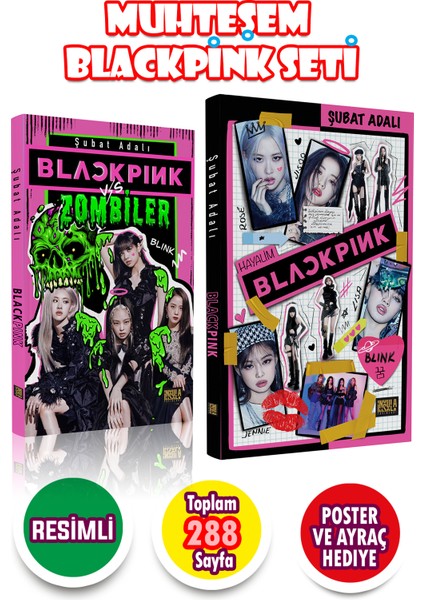 Muhteşem Blackpink Seti 2 Kitap + 2 Poster