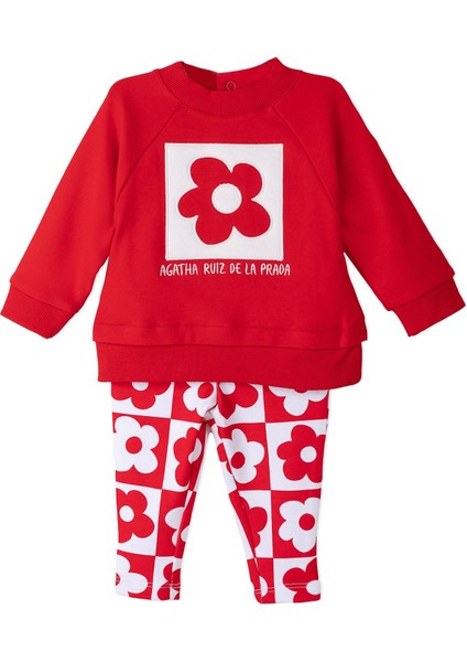 Agatha Ruiz De La Prada Kırmızı 2li Bluz - Pantolon Set