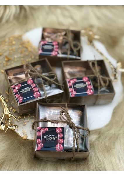 5 Adet Öğretmenler Gününe Özel Kahve ve Çakıltaşı Paketi fiyatları