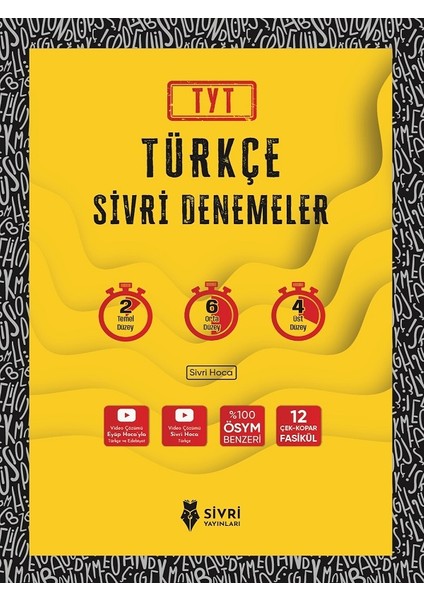 Ateş Akademi 2021 TYT Türkçe Sivri Denemeler