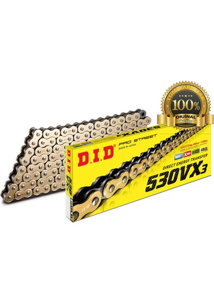 D.ı.d Yamaha Fz6 Fazer Zincir X-Ringli Gold 530/118L