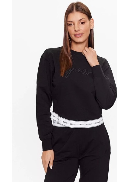 Siyah Regular Fit Sweatshirt