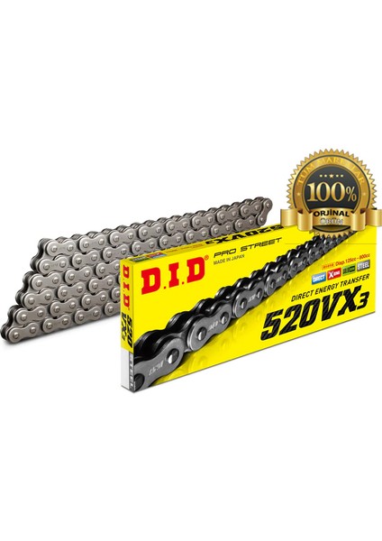 D.ı.d Yamaha Xt 660 Z / Za Tenere Zincir X-Ringli Çelik 520/110L
