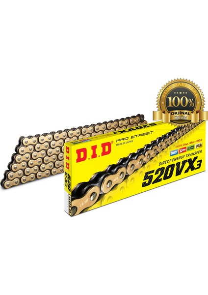 D.ı.d Bmw G 310 Gs / R Zincir X-Ringli Gold 520/112L