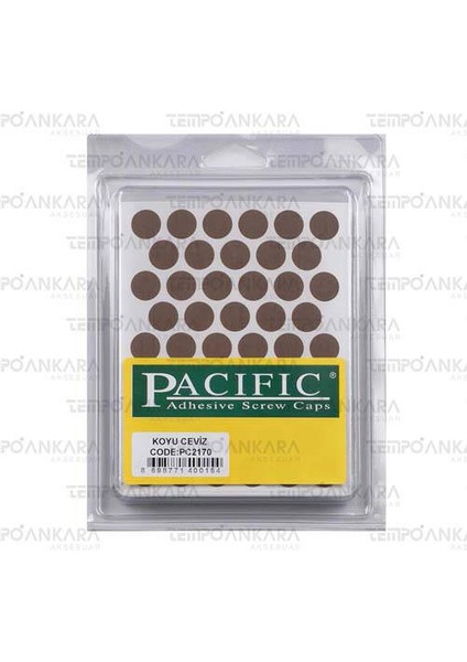 Pacific Yapışkanlı Tapa Koyu Ceviz (14MM)