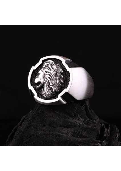 925 Ayar Gümüş Aslan Figürlü Erkek Yüzük fiyatları