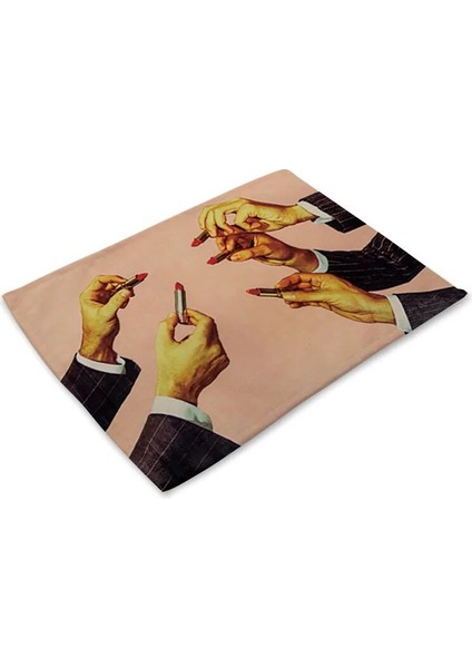 14 32X42CM 32X42CM Italya Tarzı Keten Yemek Masası Mat Isıya Dayanıklı Placemat Masa Içecek Için Bardak Altlığı Ev Dekor Mutfak Aksesuarları (Yurt Dışından)