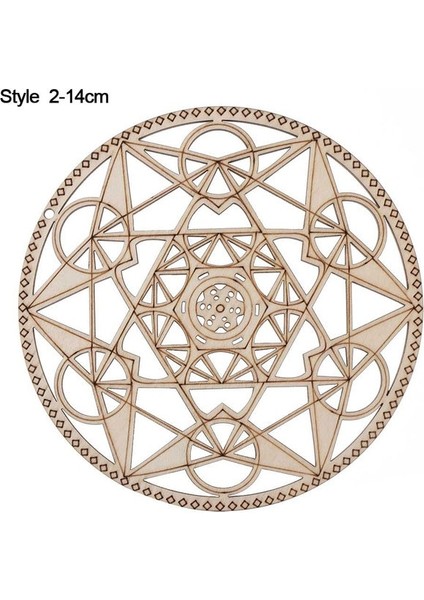 Stil 2-14 cm 1 Pc Ahşap Duvar Çiçek Yaşam Şekli Sanat Ev Dekor Lazer Kesim Kaymaz Bardak Altlığı Takımı Ahşap Placemats Masa Mat Yuvarlak Fincan Altlığı (Yurt Dışından)