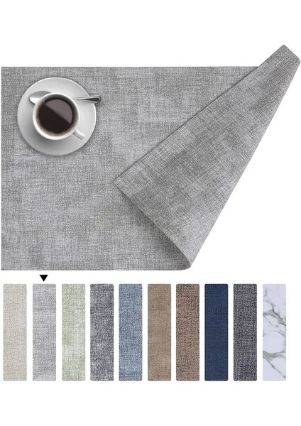 Açık Gri 4 Adet Homaxy Mutfak Emici Mat Isıya Dayanıklı Placemat Kahve Fincanları Keçe Coaster Bireysel Şömine Masa Eşyası Mat Ev Bahçe (Yurt Dışından)