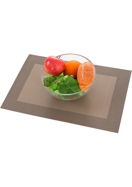HG-CD039-03 4 Adet 4/6 Adet Masa Mat Seti Kaymaz Kase Ped Bardak Altlığı Takımı Yıkanabilir Pvc Yemek Masası Placemats Modern Ev Dekorasyon Aksesuarları (Yurt Dışından)