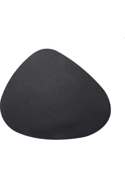 Siyah 11X13 cm Deri Batı Servis Altlığı Sofra Pedi Yağ Suya Dayanıklı Isı Yalıtımı Kaymaz Tablemat Coaster Mutfak Için Yıkanabilir Bardak (Yurt Dışından)
