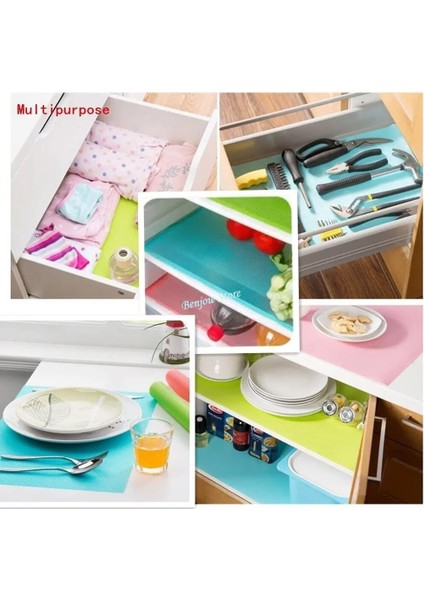 Siyah 3 Adet 45X29 cm Buzdolabı Pedi Yıkanabilir Buzdolabı Paspasları Gömlekleri Su Geçirmez Buzdolabı Pedleri Mat Kesilebilir Raflar Çekmece Masa Paspasları Buzdolabı Astarı (Yurt Dışından)