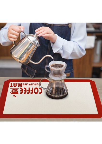 Gri - Tezgah Üstü Için 30X21CM Şerit Silikon Kahve Makinesi Matı, Kahve Barı Aksesuarları-Masa Altlığı Alet Altı, Mutfak Için Bulaşık Kurutma Matı (Yurt Dışından) indirimleri