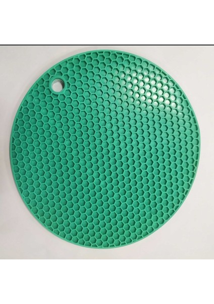 J 17.5cm 18/14CM Yuvarlak Silikon Masa Mat Ekstra Kalın Placemat Açık Kutular Petek Sıcak Ped Kahve Fincanı Altlığı Yaratıcı Mutfak Pot Tutucu (Yurt Dışından)