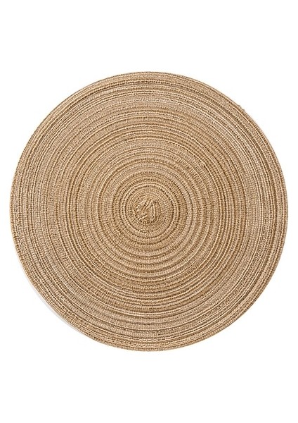 Haki 6 Adet 18 cm 8/10/12 Adet Masa Servis Altlıkları Masa Mat Için Rami Yalıtım Pedi Placemats Keten Kaymaz Masa Paspasları Ev Dekorasyon Pedi Coaster (Yurt Dışından)