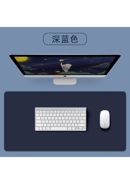 Donanma 60X30 cm Büyük Boy Ofis Masası Koruyucu Mat Pu Deri Su Geçirmez Mouse Pad Masaüstü Klavye Masa Pedi Oyun Mousepad Pc Aksesuarları (Yurt Dışından)