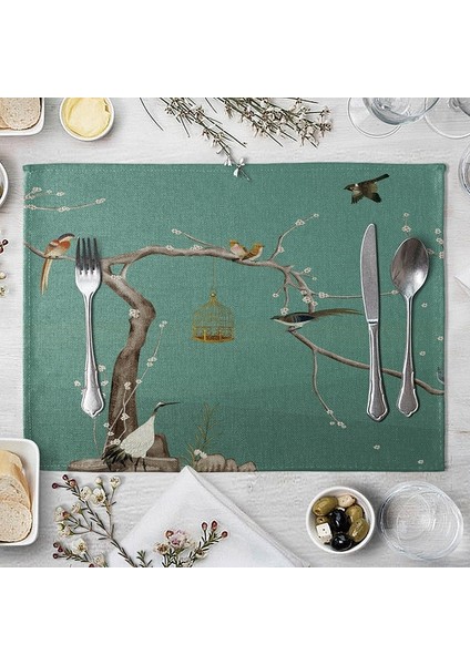 Stil 6 32X42 cm Erik Baskılı Yemek Placemat Ev Bardak Yemek Masası Paspaslar Ev Dekor Mutfak Aksesuarları Modern Placemats Masa Кухня (Yurt Dışından)