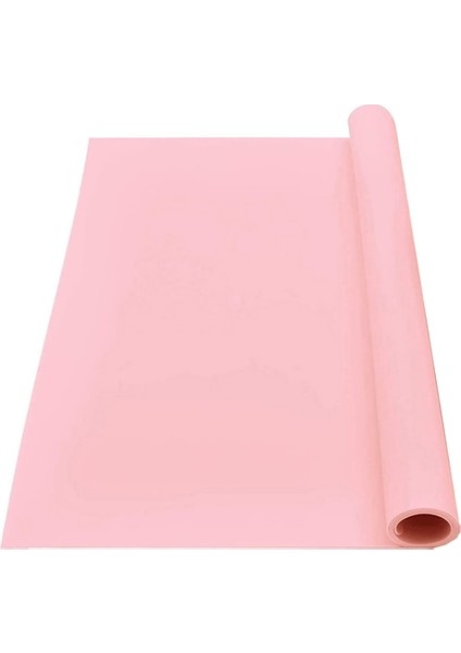 Pembe 70X50 cm Silikon Mat Büyük Placemat Vinil Masa Mat Isıya Dayanıklı Kaymaz Mutfak Piknik Yemek Tabağı Mat Tezgah Koruyucu Esd Ped (Yurt Dışından)