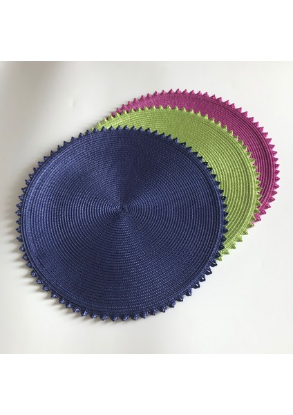 B3 Yuvarlak Yuvarlak Örgü Placemat Masa Paspasları Avrupa Tarzı Yemek Peçete Pedleri Kaymaz Isıya Dayanıklı Coaster Yastık Mutfak Parti Dekorasyon (Yurt Dışından)