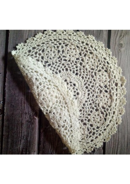 Mor Yuvarlak 40 cm Yeni Tığ Işi Masa Placemat Yalıtım Gıda Pedi Pamuk Dantel Çiçekler Noel Bardak Altlığı Peçete Kahve Kupa Içecek Bardak Altlığı Takımı Düğün Mutfak (Yurt Dışından)