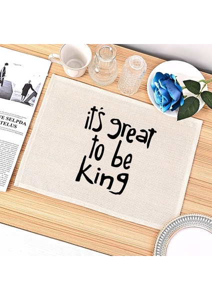 154 42X32 cm Siyah ve Beyaz Baskı Placemats Kalp Harfler Masa Mat Içecek Bardak Ev Aksesuarları Mutfak Yer Paspasları Bar Mat Pad (Yurt Dışından)