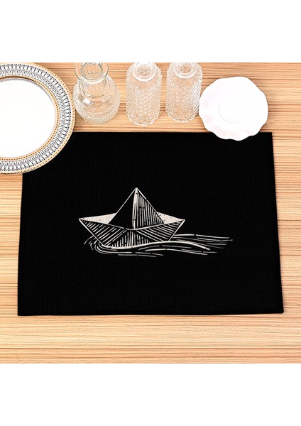 154 42X32 cm Siyah ve Beyaz Baskı Placemats Kalp Harfler Masa Mat Içecek Bardak Ev Aksesuarları Mutfak Yer Paspasları Bar Mat Pad (Yurt Dışından) fırsatları