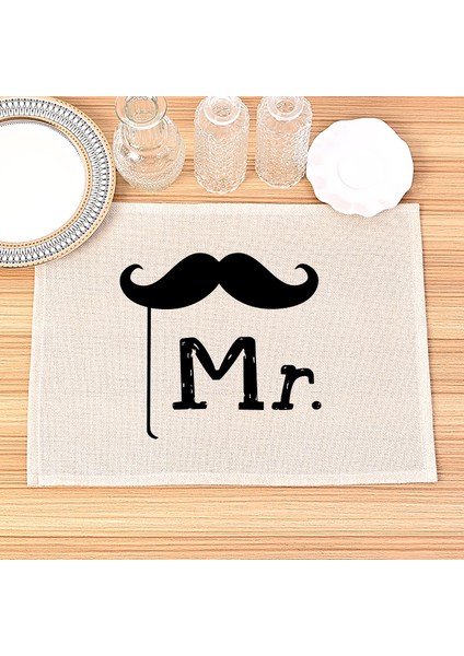 154 42X32 cm Siyah ve Beyaz Baskı Placemats Kalp Harfler Masa Mat Içecek Bardak Ev Aksesuarları Mutfak Yer Paspasları Bar Mat Pad (Yurt Dışından) indirimleri