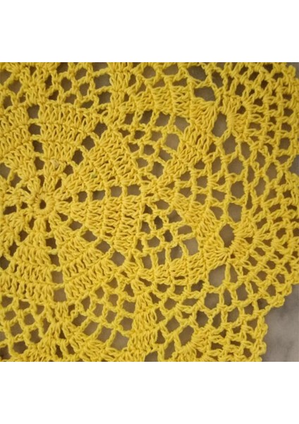 Bej Yuvarlak Yuvarlak 25 cm Lüks Pamuk Yuvarlak Placemat Bardak Altlığı Kupa Mutfak Noel Masa Yer Mat Kumaş Dantel Tığ Çay Kahve Bardak Altlığı Peçete Pedi (Yurt Dışından)