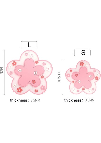 Beyaz S 1 Adet Kawaii Japonya Tarzı Sakura Kahve Fincan Altlığı Kiraz Çiçeği Isı Yalıtımlı Masa Mat Çay Süt Kupa Ev Dekorları (Yurt Dışından)