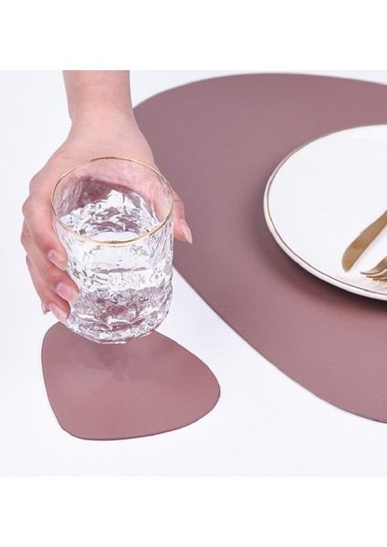 Siyah 2 Takım 2/4/6 Takım Pu Placemats Masa Için Su Geçirmez Kaymaz Yalıtım Deri Yer Paspasları Set Iskandinav Tarzı Noel Coaster Fincan Mat (Yurt Dışından) indirimleri