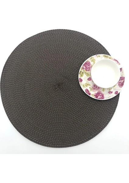 2CD-51011-002 38 cm 38 cm Yuvarlak Dokuma Iskandinav Kaymaz Mutfak Aksesuarları Placemat Coaster Pad Cafe Kupa Yemek Masası Mat Peçete Sofra Ev 51011 (Yurt Dışından) modelleri