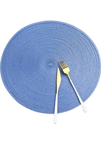 2CD-51011-002 38 cm 38 cm Yuvarlak Dokuma Iskandinav Kaymaz Mutfak Aksesuarları Placemat Coaster Pad Cafe Kupa Yemek Masası Mat Peçete Sofra Ev 51011 (Yurt Dışından) indirimleri